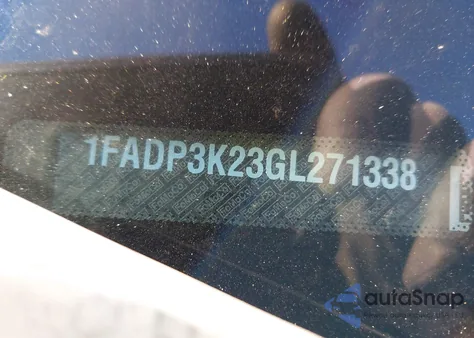 2016 Ford Focus Se from USA, damaged, VIN 1FADP3K23GL271338